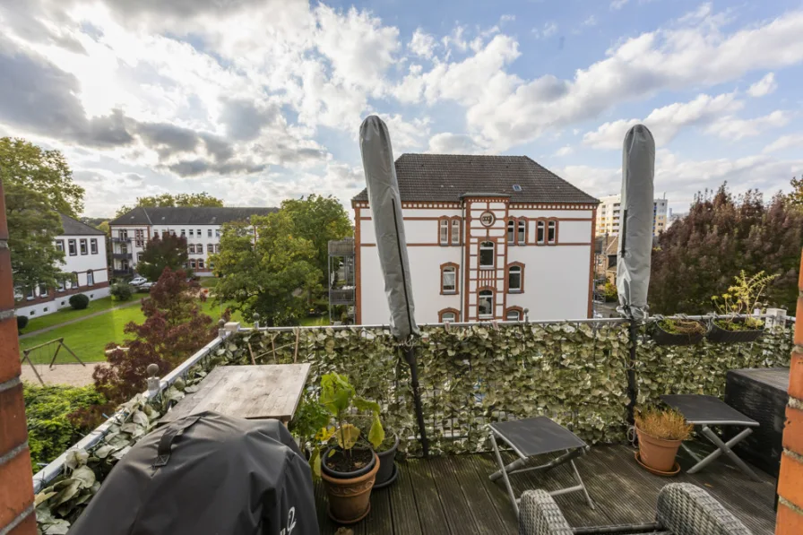 Blick vom West-Balkon