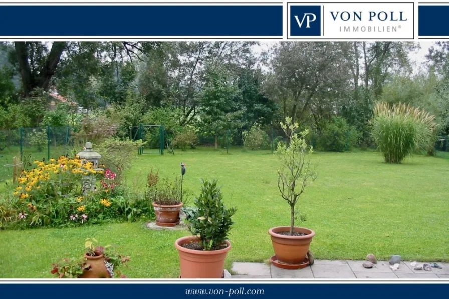 Titelbild - Haus kaufen in Isen - Doppelhaushälfte mit schönem Garten