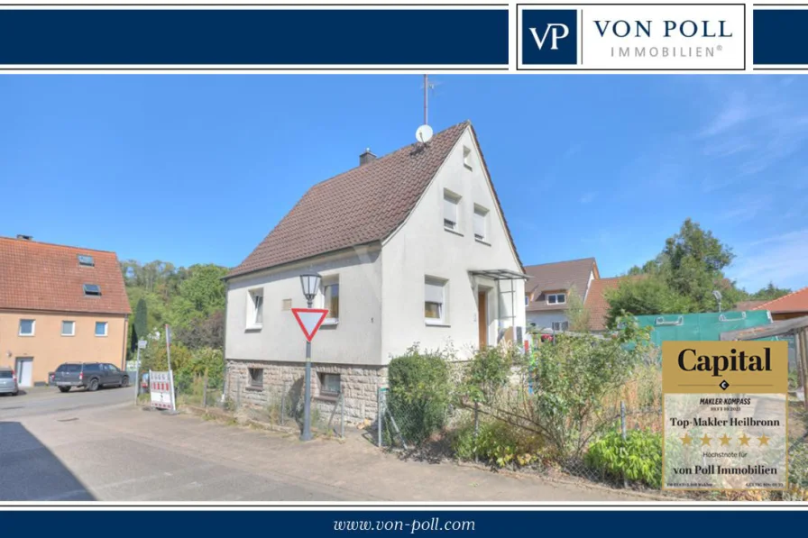 Titelbild - Haus kaufen in Bad Friedrichshall / Untergriesheim - Charmantes Einfamilienhaus: Modernisiert und bereit für Ihr neues Zuhause