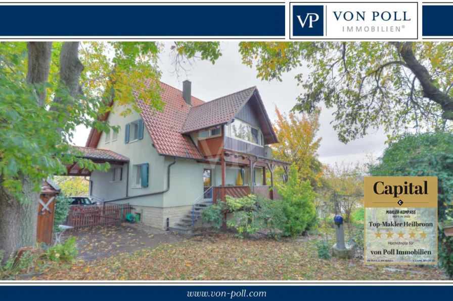 Titelbild - Haus kaufen in Hardthausen am Kocher / Gochsen - Einfamilienhaus / Zweifamilienhaus mit schönem Garten uvm.