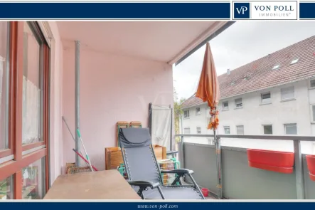 Titelbild - Wohnung kaufen in Heilbronn - Vermietete Zwei-Zimmer-Wohnung mit Tiefgaragenstellplatz und Süd-West Balkon