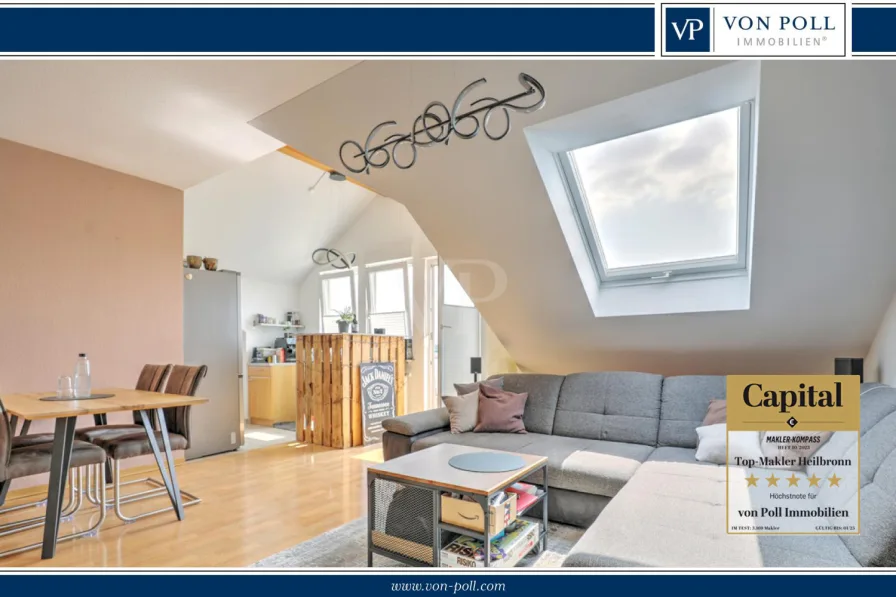 VP Titelbild - Wohnung kaufen in Heilbronn Kirchhausen - Moderne 3,5 Zimmer Wohnung mit großem Balkon und Einzelgarage in HN-Kirchhausen!