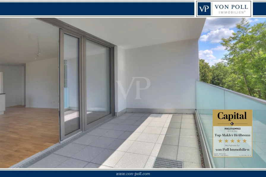 VP Titelbild - Wohnung kaufen in Neckarsulm - Erstbezug: Moderne 3-Zimmer Wohnung mit sonniger Süd/West Loggia