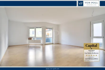 Titelbild - Wohnung mieten in Heilbronn - Moderne 2-Zimmer-Wohnung mit Balkon und neuer Einbauküche – Perfekt für Singles oder Paare