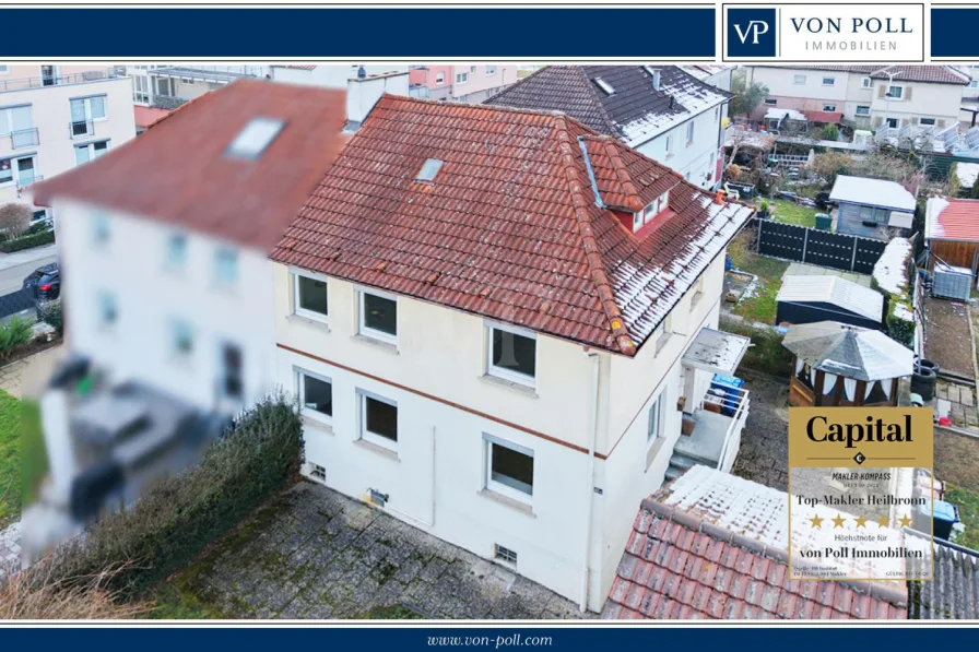 Neues Titelbild - Haus kaufen in Neckarsulm - Charmante Doppelhaushälfte mit viel Potenzial - Ideal um sich selbst zu verwirklichen