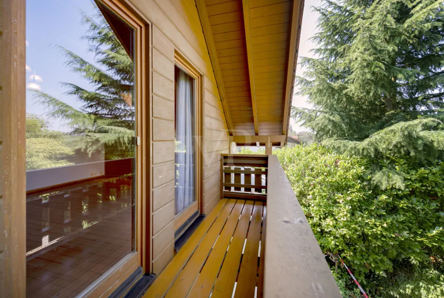 Balkon am Schlafzimmer im OG