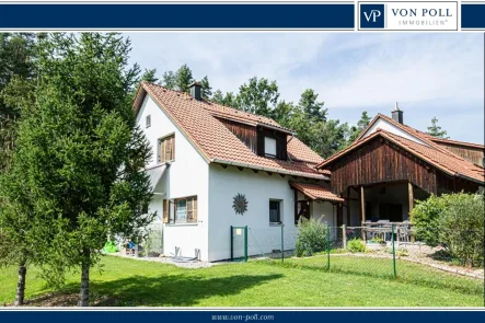 Aussenansicht - Haus kaufen in Pösing - Haus zum Verlieben in naturnaher Lage direkt am Waldrand