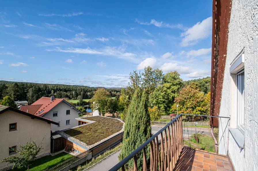 Ausblick vom Balkon