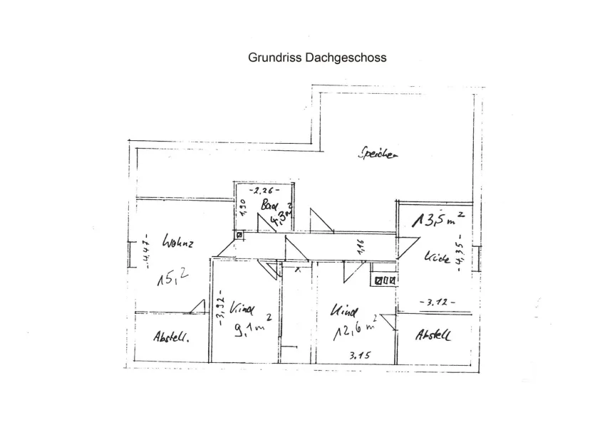 Grundriss Dachgeschoss