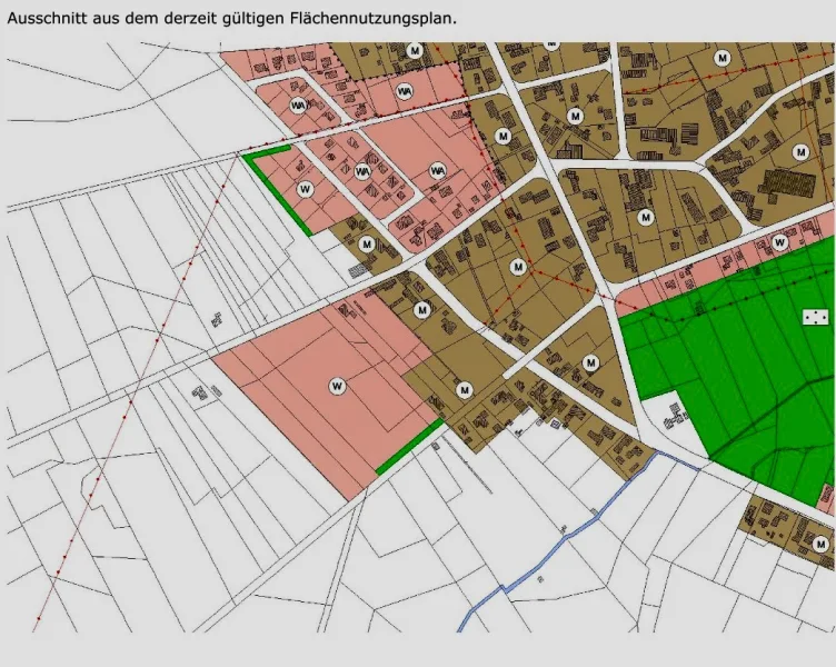 Ausschnitt aus dem Flächennutzungsplan