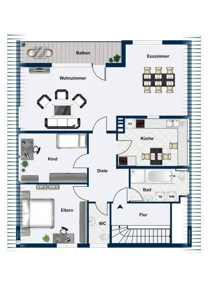 Grundriss Dachgeschoss