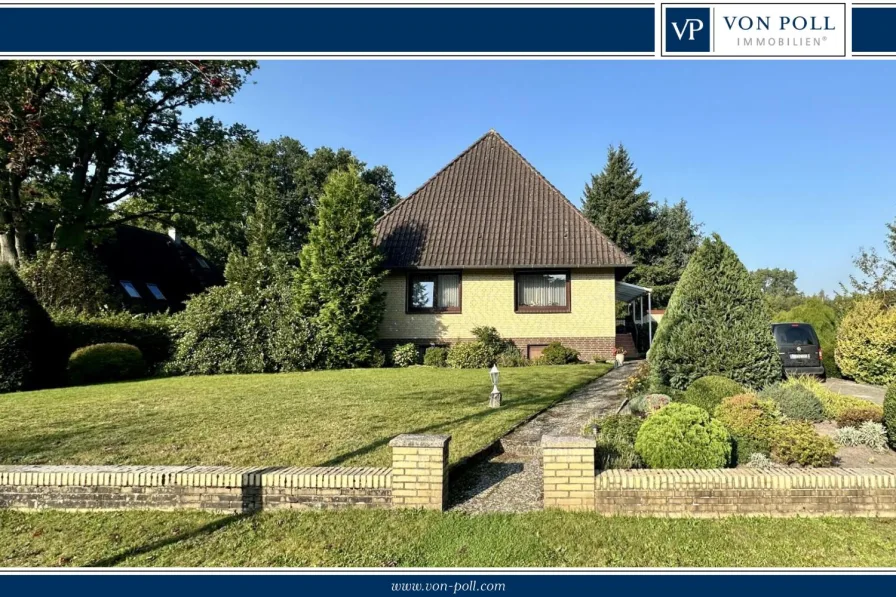 Startbild - Haus kaufen in Soltau / Wolterdingen - Eigenheim auf großem Grundstück mit Weitblick und Süd-West-Lage