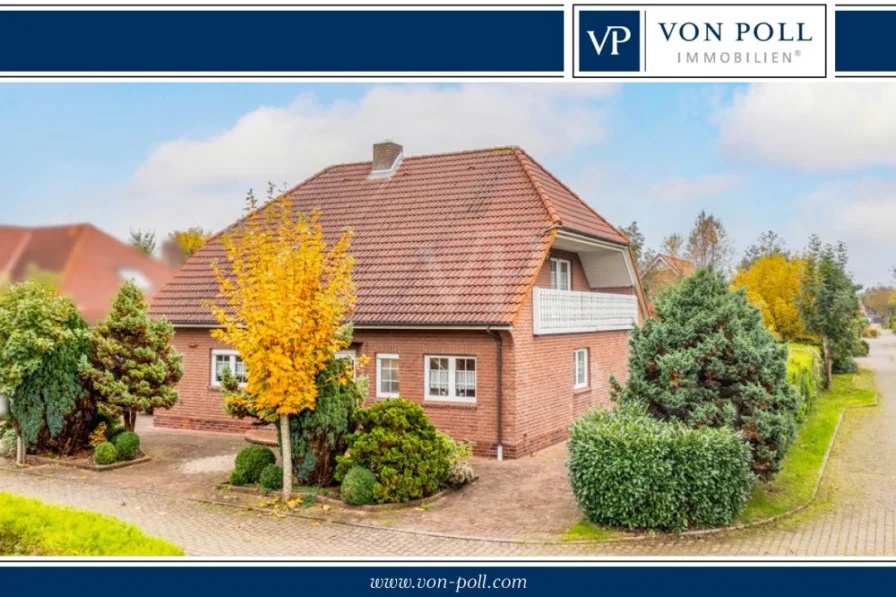 Titelbild - Haus kaufen in Hage - Ein- oder Zweifamilienhaus mit Sauna, Wintergarten und Wohnmobil-Stellplatz in begehrter Lage