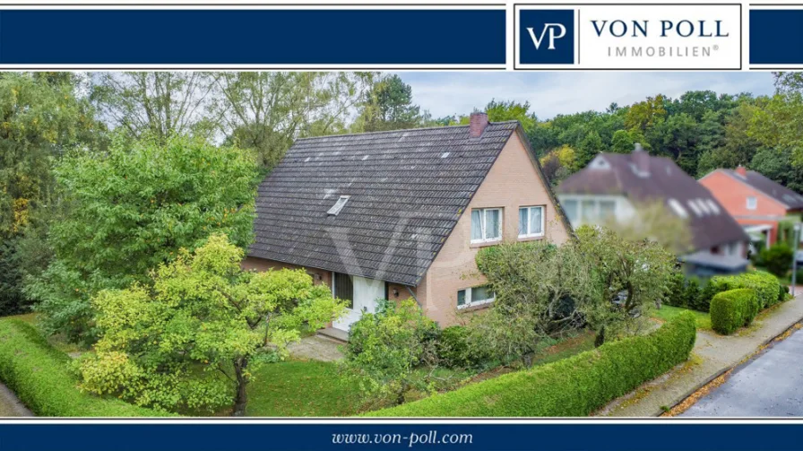  - Haus kaufen in Aurich - Von herrlichem Grün umwachsenes Einfamilienhaus in zentraler Lage