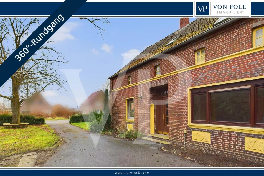 Titelbild - Haus kaufen in Wittmund - Verwandeln Sie dieses sanierungsbedürftige Anwesen in Ihr Traumhaus - Landhaus in Burhafe/ Ostfr.