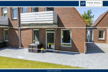 Titelbild - Wohnung mieten in Wittmund / Altfunnixsiel - Barrierefreie 4-Raum Wohnung mit Sonnenterrasse in ruhiger Lage von Wittmund-Altfunnixsiel!