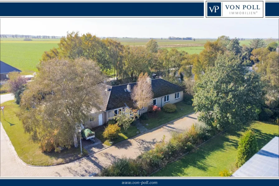  - Haus kaufen in Krummhörn / Campen - Wohnen mit Weitblick: Ruhige Lage in Deichnähe