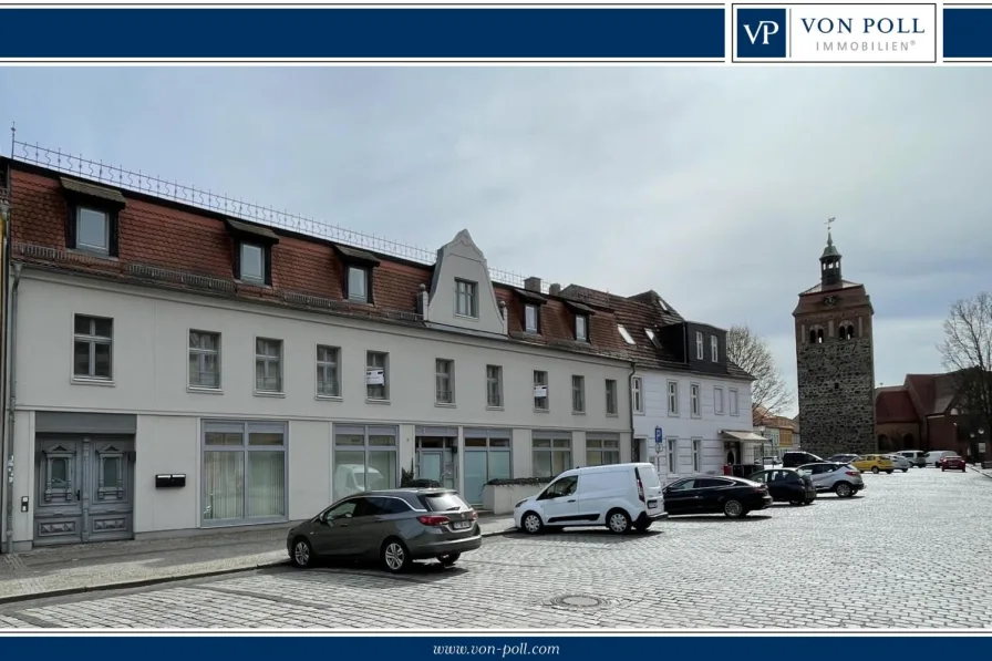 Straßenansicht - Zinshaus/Renditeobjekt kaufen in Luckenwalde - Gepflegtes Wohn- und Geschäftshaus in Citylage von Luckenwalde