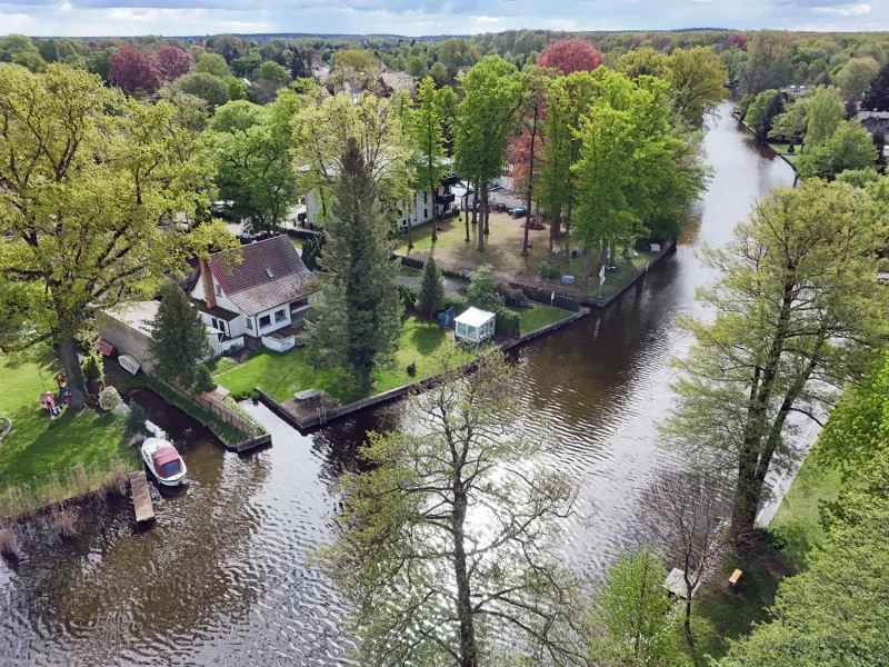 Vogelperspektive, Blick auf die Dahme