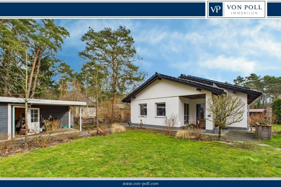 Gartenansicht - Haus kaufen in Zernsdorf - Moderner und großzügiger Bungalow in begehrter Lage von Zernsdorf