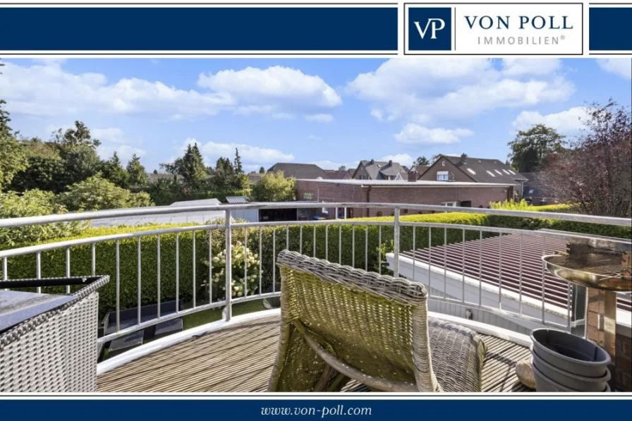 Blick_vom_Balkon VP - Wohnung kaufen in Varel - Hochwertige Eigentumswohnung - Wärmepumpe