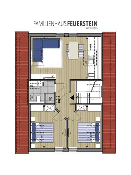 Grundriss Wohnung 6