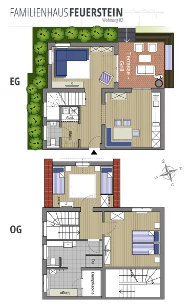 Grundriss 2. Wohnung