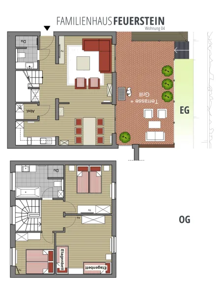 Grundriss 4. Wohnung