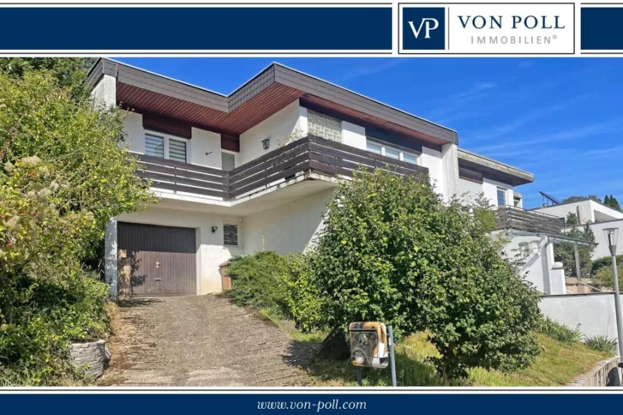Titelbild - Haus kaufen in Heppenheim (Bergstraße) / Ober-Laudenbach - Doppelhaushälfte auf großem Grundstück