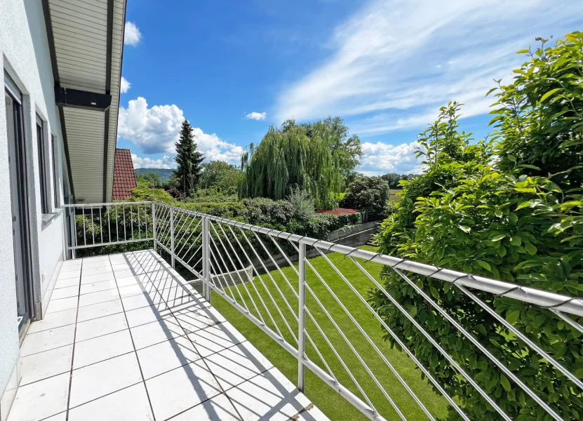 Balkon in Richtung Garten