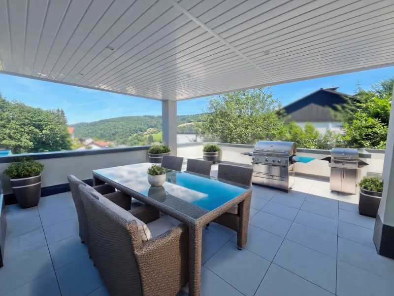 virtuelles Homestaging Terrasse