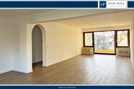 Titelbild - Wohnung mieten in Weinheim - Geräumige und renovierte 2-Zimmer-Wohnung in ruhiger Lage