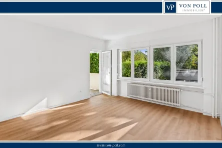 Wohnzimmer - Wohnung kaufen in Berlin / Nikolassee - Helle, gut geschnittene 3-Zimmer-Hochparterrewohnung in schöner Lage von Schlachtensee