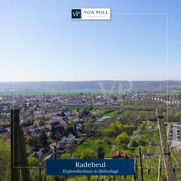Höhenlage_über_Radebeul - Haus kaufen in Radebeul - *TOLLE LAGE - EINFAMILIENHAUS MIT AUSBAURESERVE*