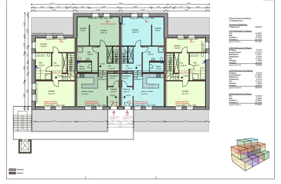 Grundriss Planung 3 OG