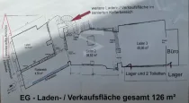 Grundriss Erdgeschoss Ladeneinheit