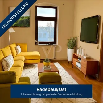 Startbild - Wohnung mieten in Radebeul - Helle 2 Raumwohnung mit perfekter Verkehrsanbindung in Radebeul - Ost