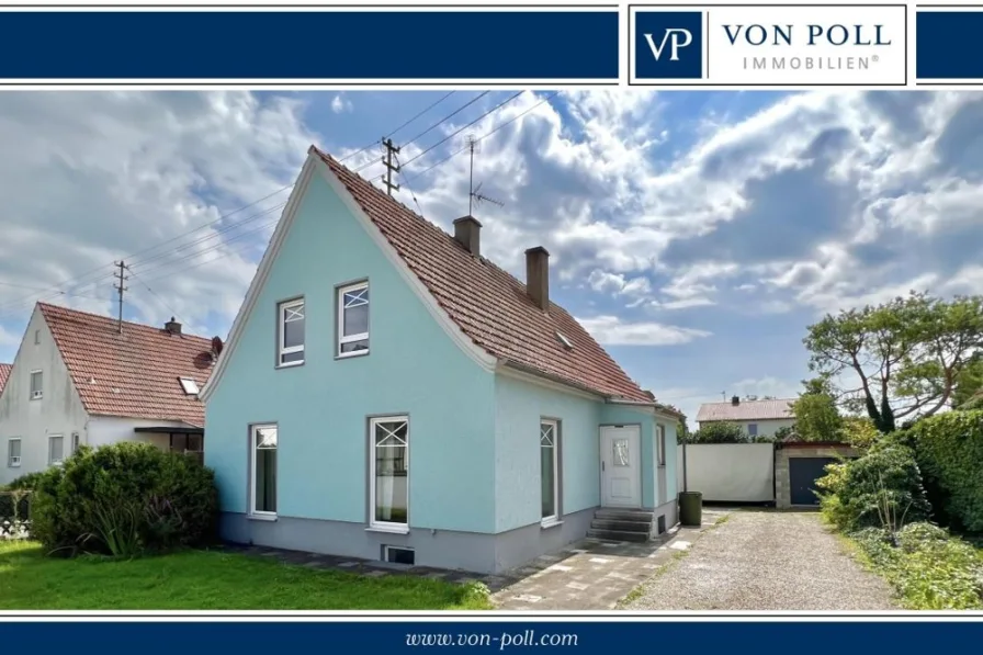 Titelbild - Haus kaufen in Donauwörth - Charmantes Einfamilienhaus mit Garten und Garage in ruhiger Lage mit guter Anbindung