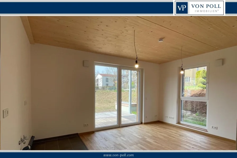 Wohnung 2  - Wohnung kaufen in Oettingen in Bayern - Neubauwohnung mit großem Garten, Terrasse und Tiefgarage