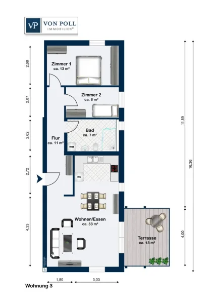 Grundriss Wohnung