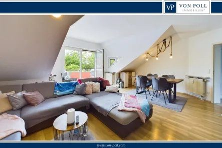 Charmanter Wohnbereich  - Wohnung kaufen in Ingelheim am Rhein - Gemütliche, charmante 3-Zimmer-Wohnung in toller Lage mit Sonnenbalkon