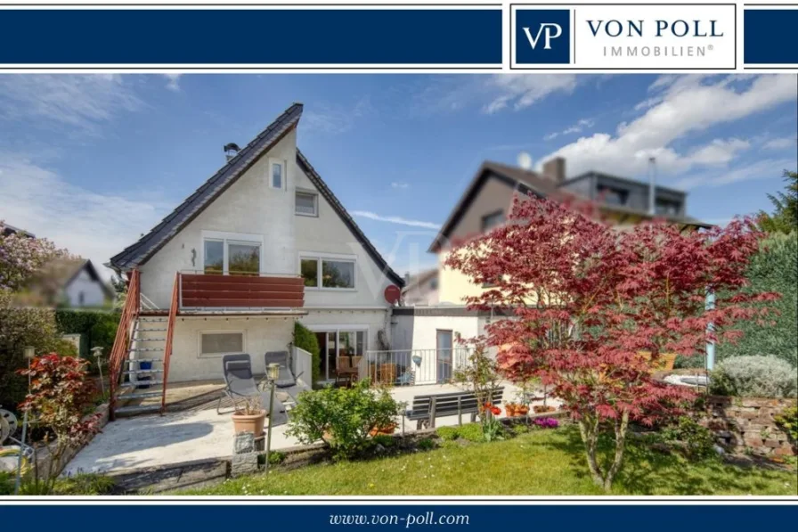 Gartenansicht - Haus kaufen in Bornheim / Walberberg - Geräumiges und gepflegtes Ein- oder Zweifamilienhaus mit sehr guter Anbindung