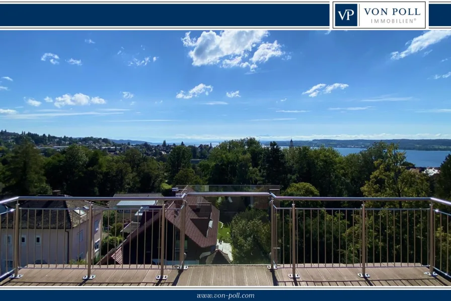 Titelbild - Wohnung kaufen in Überlingen - Panorama See- und Bergsicht in ruhiger Höhenlage und trotzdem stadtnah