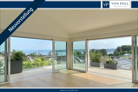 Titelbild - Wohnung kaufen in Überlingen - *Penthouse de Luxe* Panoramablick über den Bodensee & Alpenkette