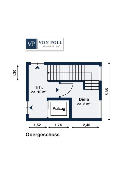 Grundriss 1. OG (Eingang)