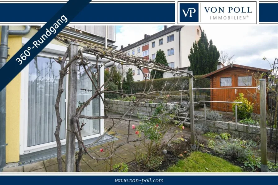 3-Zimmer-Erdgeschosswohnung - Wohnung kaufen in Oberasbach - VON POLL | 3-Zimmer-Erdgeschosswohnung mit Wintergarten und Südwest-Garten