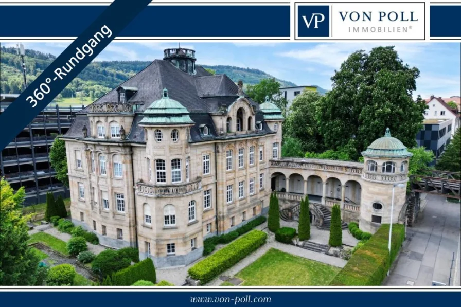 VON POLL IMMOBILIEN  - Wohnung kaufen in Albstadt / Ebingen - Einzigartige 4 Zimmer Wohnung im herrschaftlichem HAUX-Anwesen in 72458 Albstadt-Ebingen