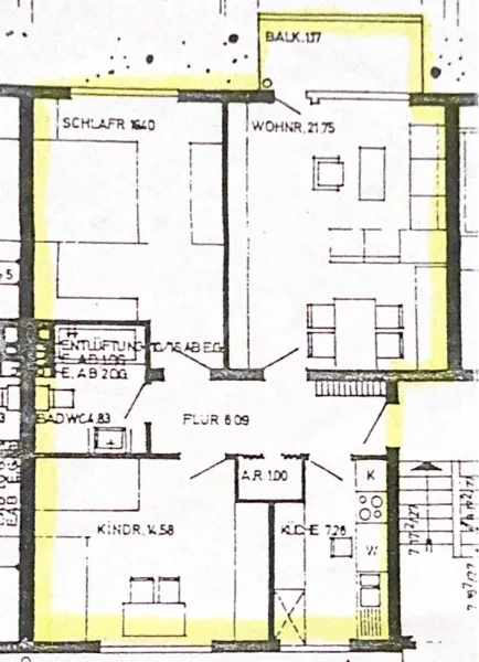 Grundriss Wohnung