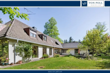 Titel - Haus kaufen in Gräfelfing - Großzügiger Bungalow auf parkähnlichen Grundstück in bester Lage von Gräfelfing