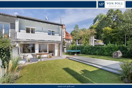 Titelbild - Haus kaufen in München - Wohnen am Pasinger Stadtpark: Moderne Doppelhaushälfte in Traumlage